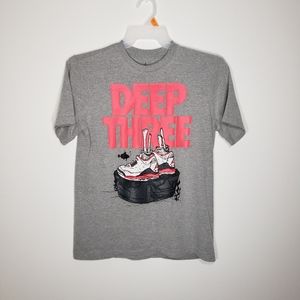 Jordan 3 'Deep Three' Basketball Sneaker T Shirt || Men's Size: Medium